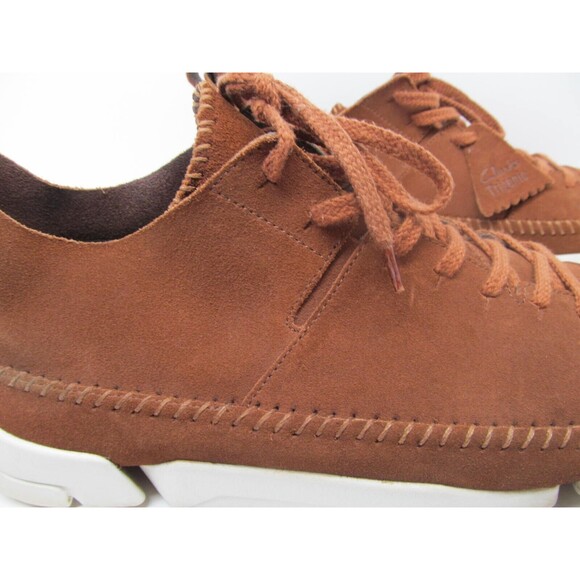 Clarks Originals  Mens Brown Nubuck Lace Up Vibram Sole Moccasins Size US 12 M - Picture 8 of 16